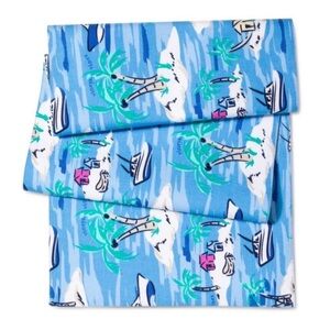 Vineyard Vines - Blue Island Scene Table Runner NEW